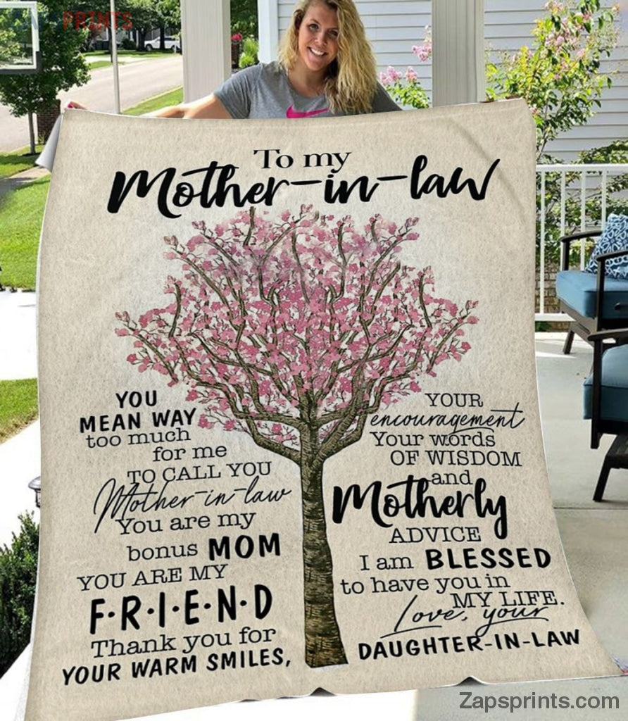 Gift For Mother-In-Law – To My Mother-In-Law – You’Re My Friend – Blanket