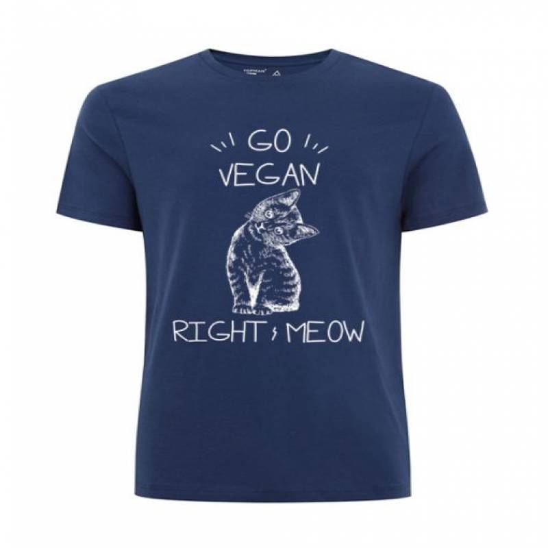 Go Vegan Right Meow T Shirt