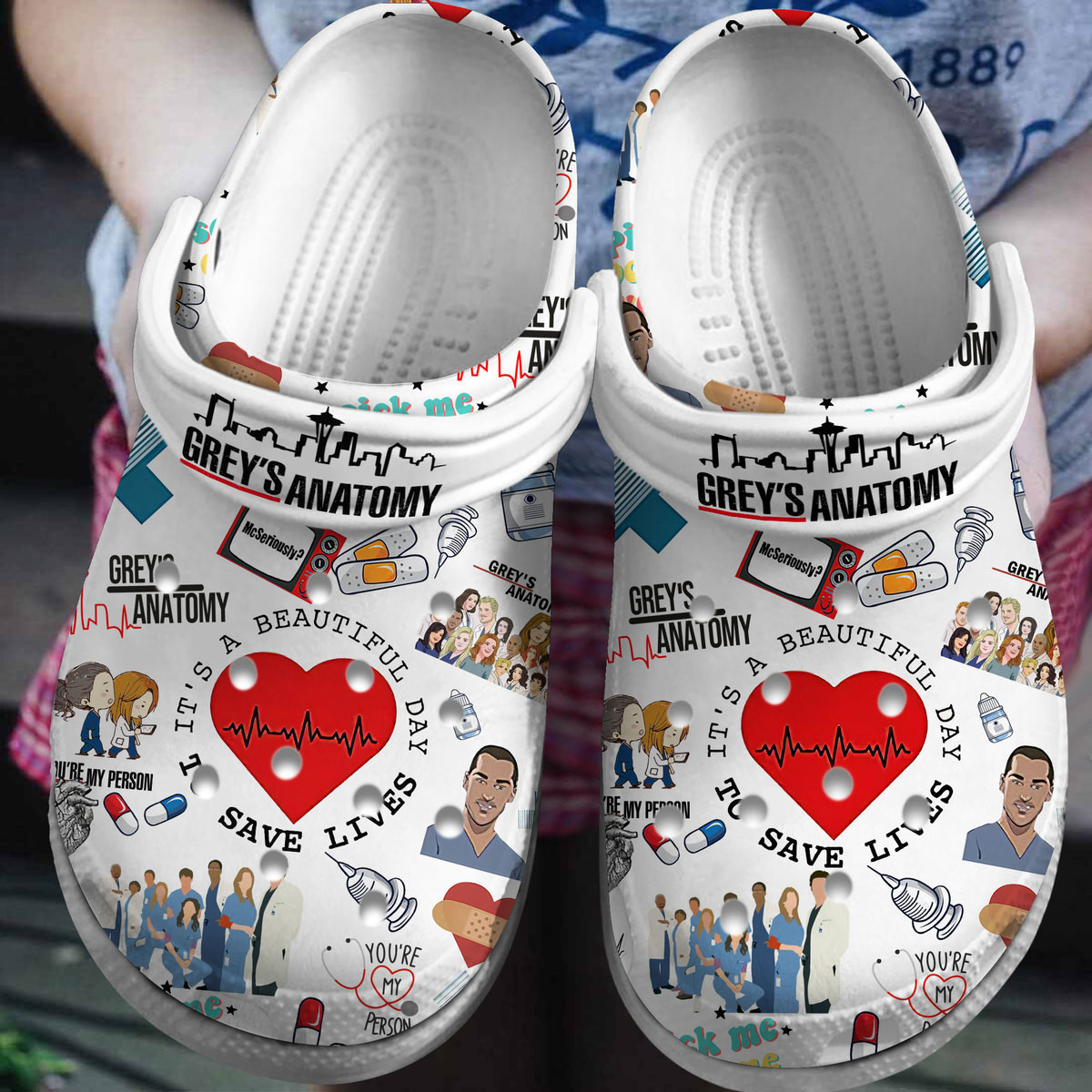 Grey’S Anatomy Tv Series Crocss Clogs For Men Women And Kid Awwuvft2