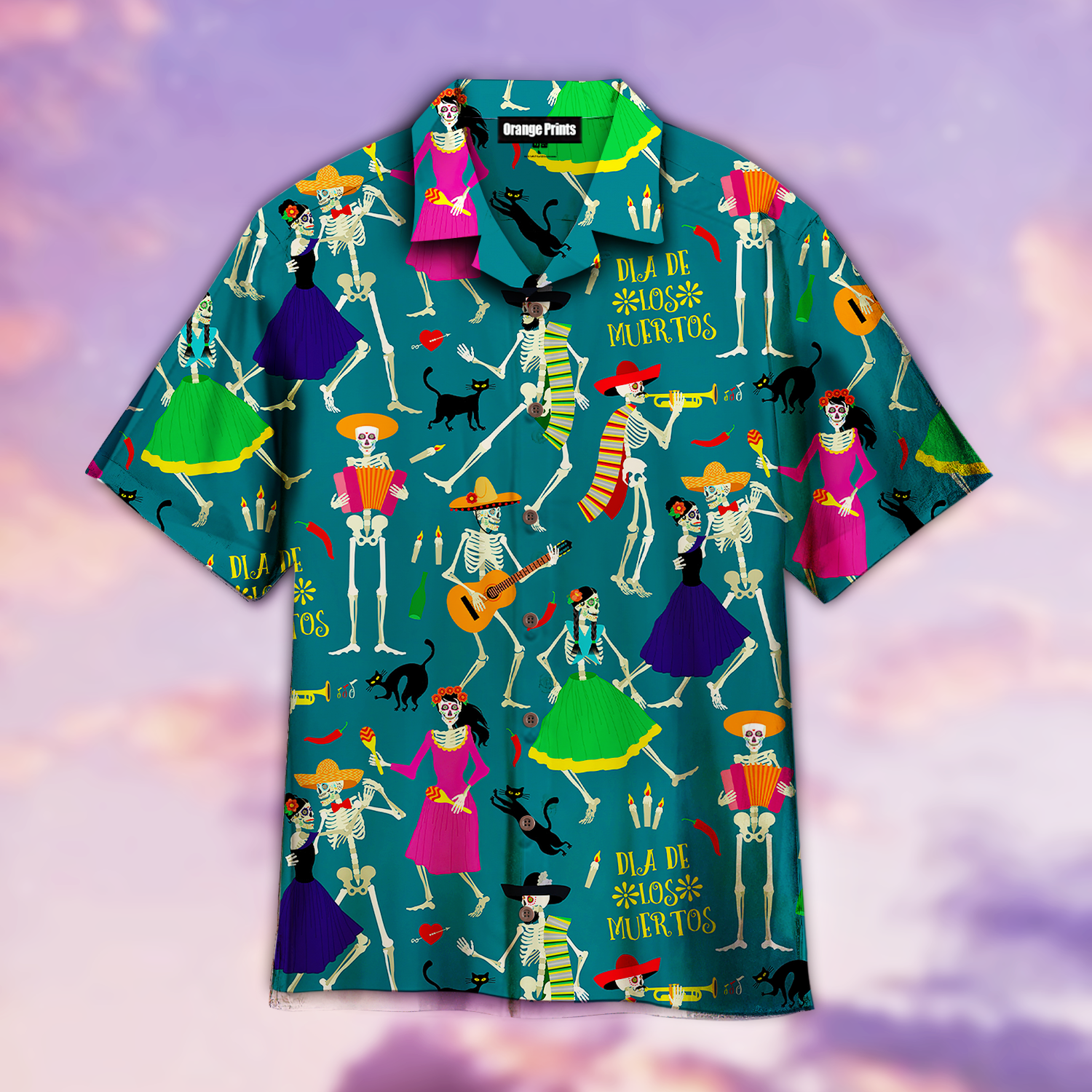 Skeletons Day Of The Dead Mexico Aloha Hawaii Shirts For Men And Women Ha30481