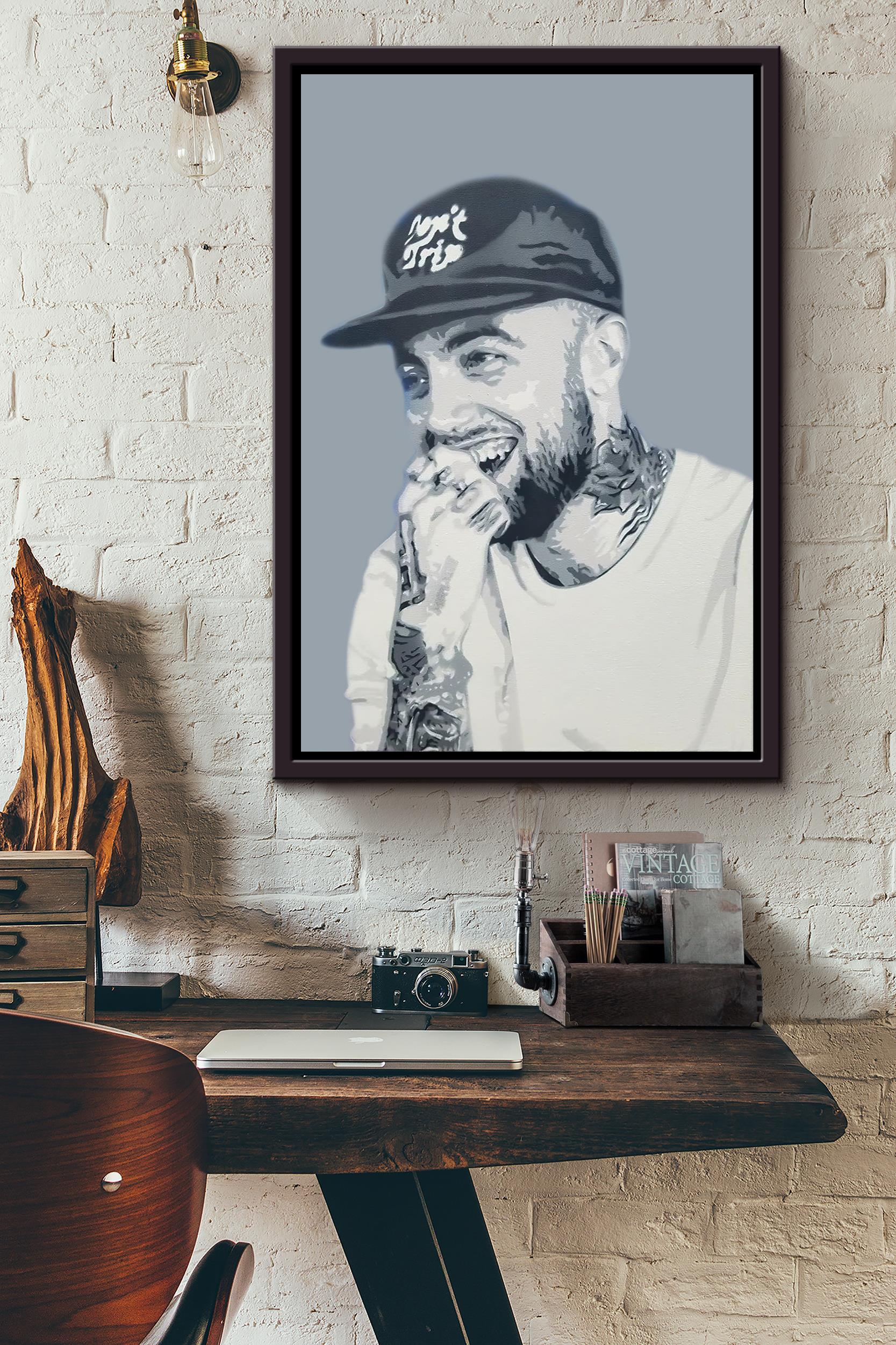 Mac Miller Poster Celebrity Wall Art Gift For Mac Miller Fan, Death