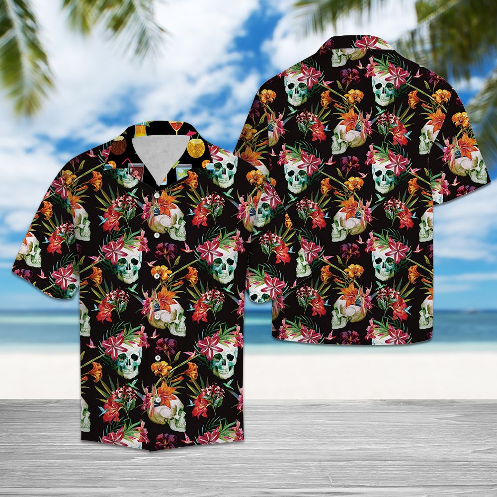 Skull Tropical Hawaii Shirt For Men Women Adult Ha84203