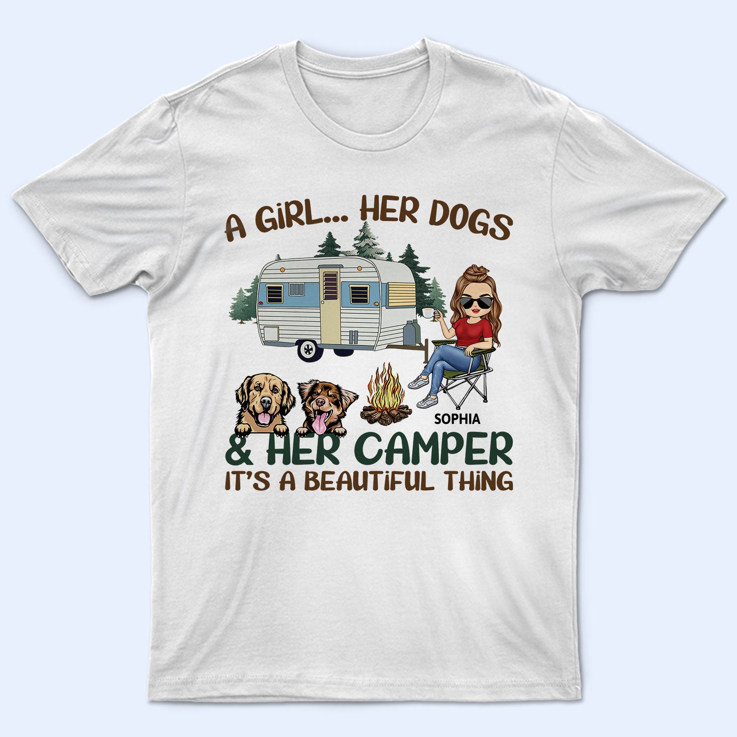 It’S A Beautiful Thing – Camping Gift For Dog Lovers, Cat Lovers – Personalized T Shirt