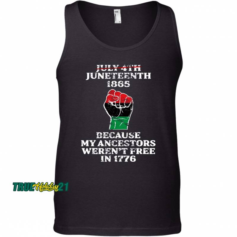 Vintage Juneteenth Ancestors Black African American Flag Pride Tank Top