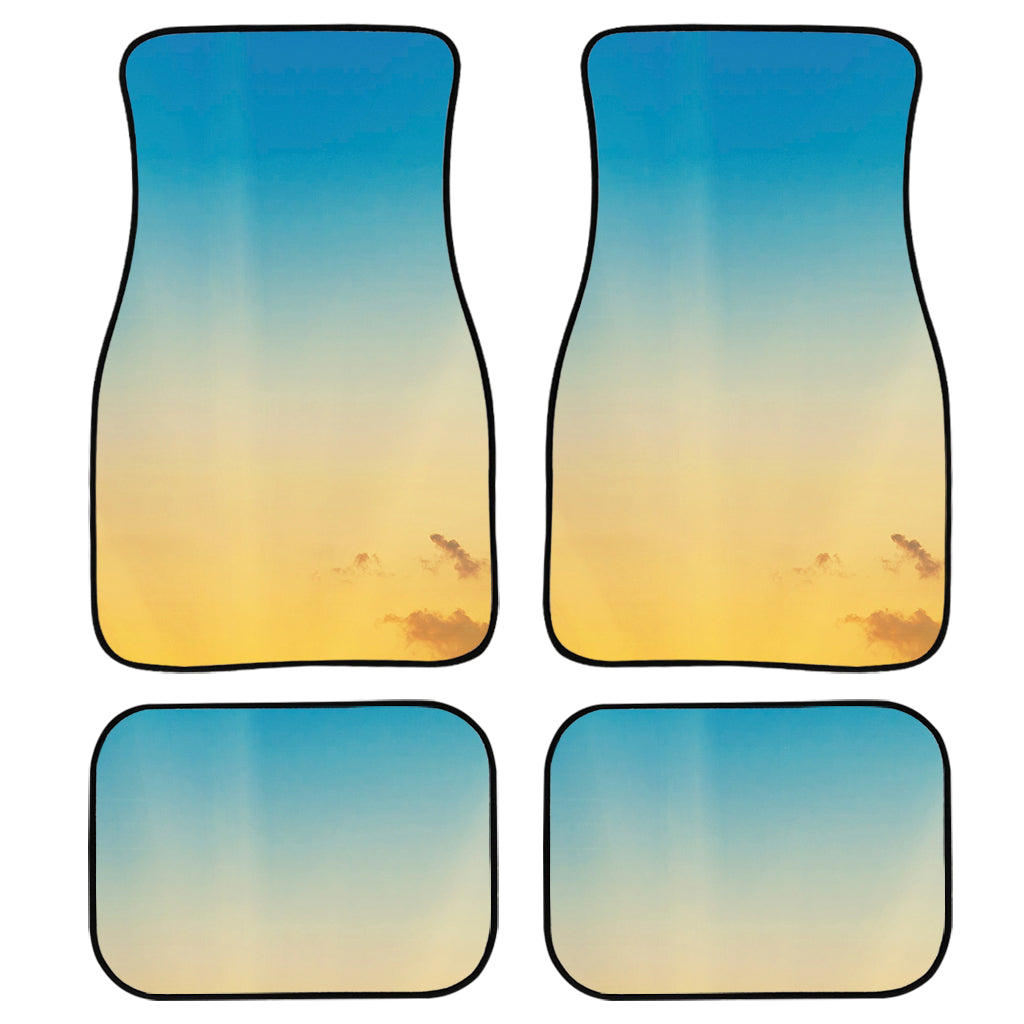 Sunrise Horizon Print Front And Back Car Floor Mats, Front Car Mat