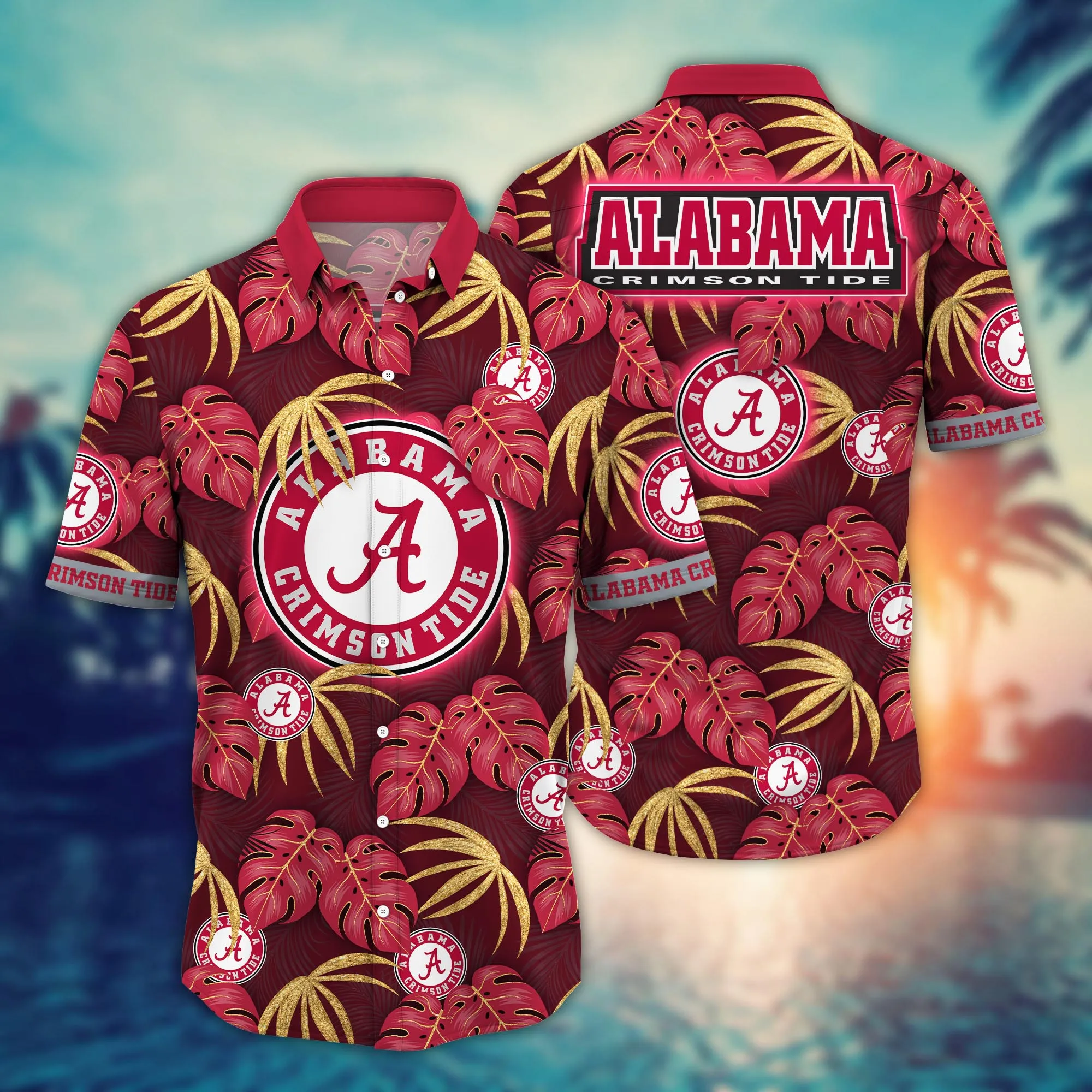 Alabama Crimson Tide NCCA Hawaiian Shirt August Aloha Shirt