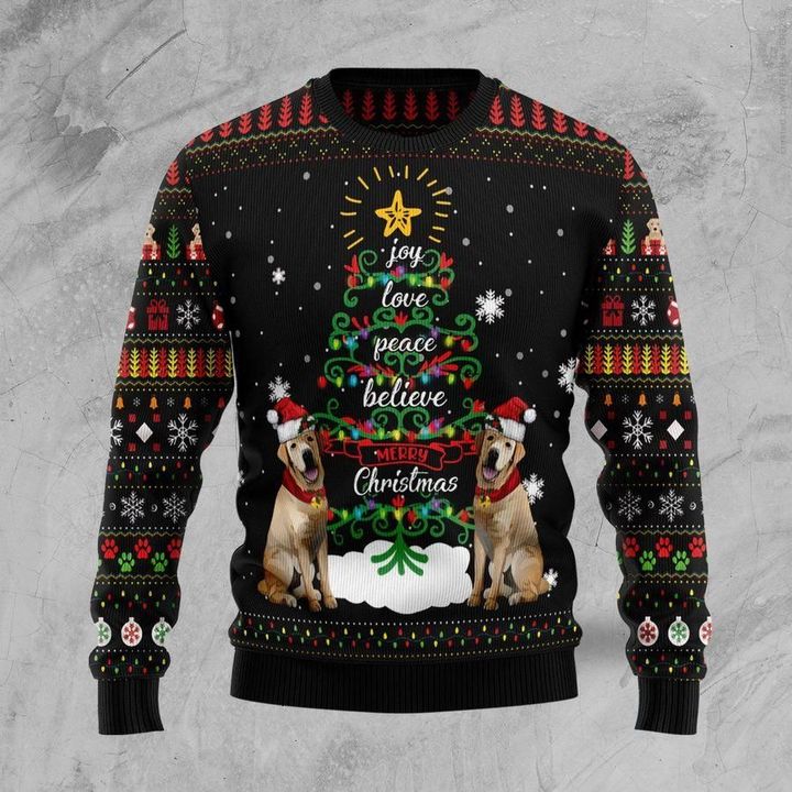 Labrador Retriever Dog Ugly Christmas Sweater | For Men & Women | Adult | Us5983