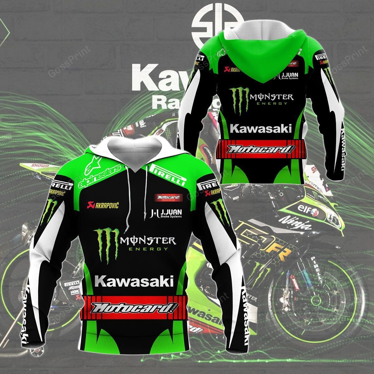 3D All Over Kawasaki Shirt Ver 11