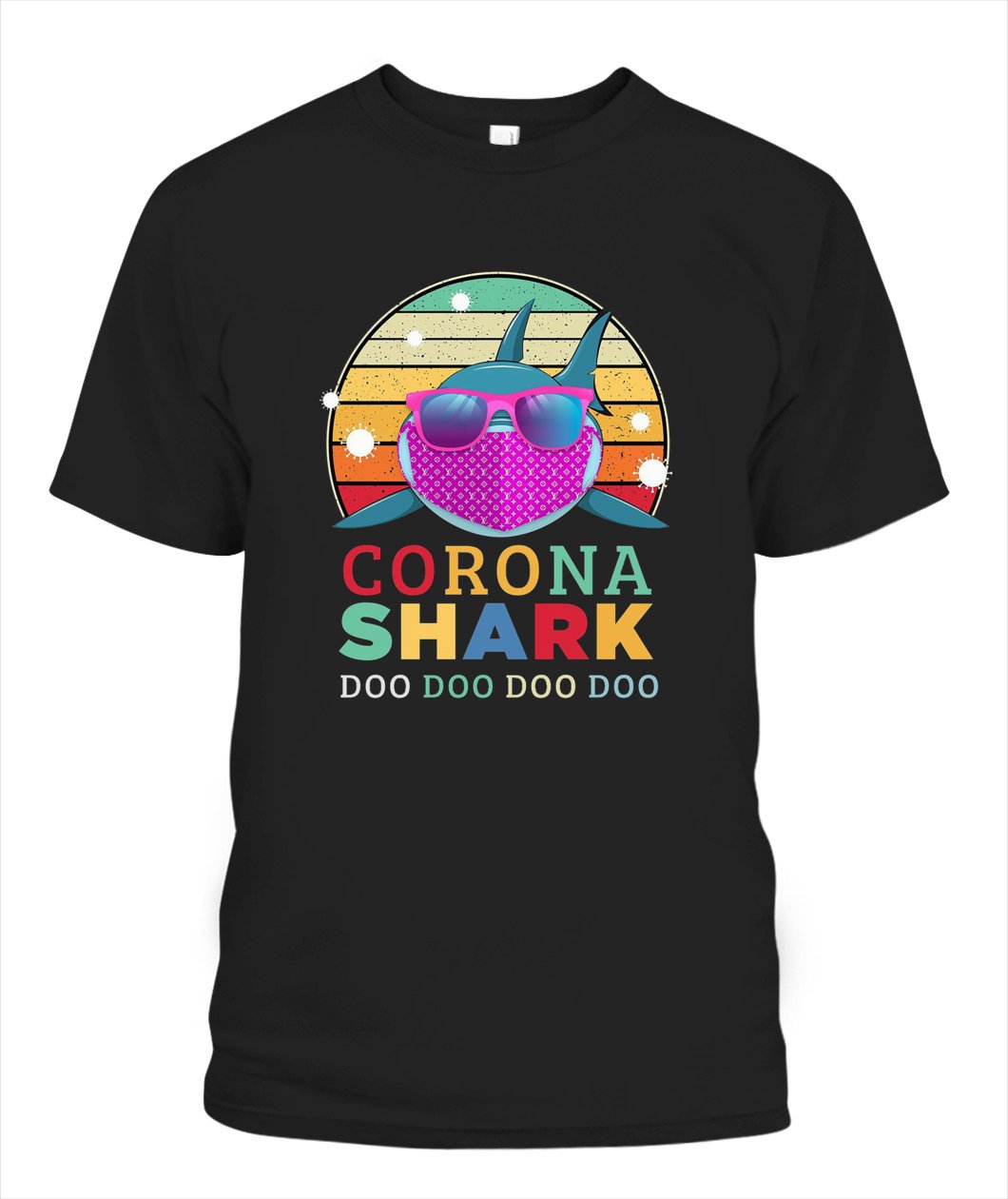 Corona Shark Unisex T Shirt | Full Size | Adult | Black | K1301