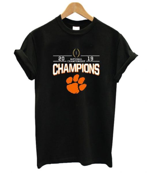 2019 Champions national championship foot RS  T-shirt