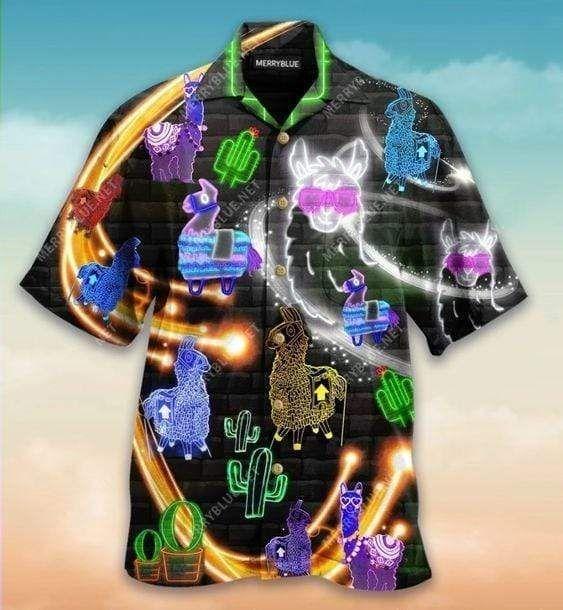 Beach Shirt Hawaii Aloha Shirts A Llama Hawaii For Men Women Ha45070