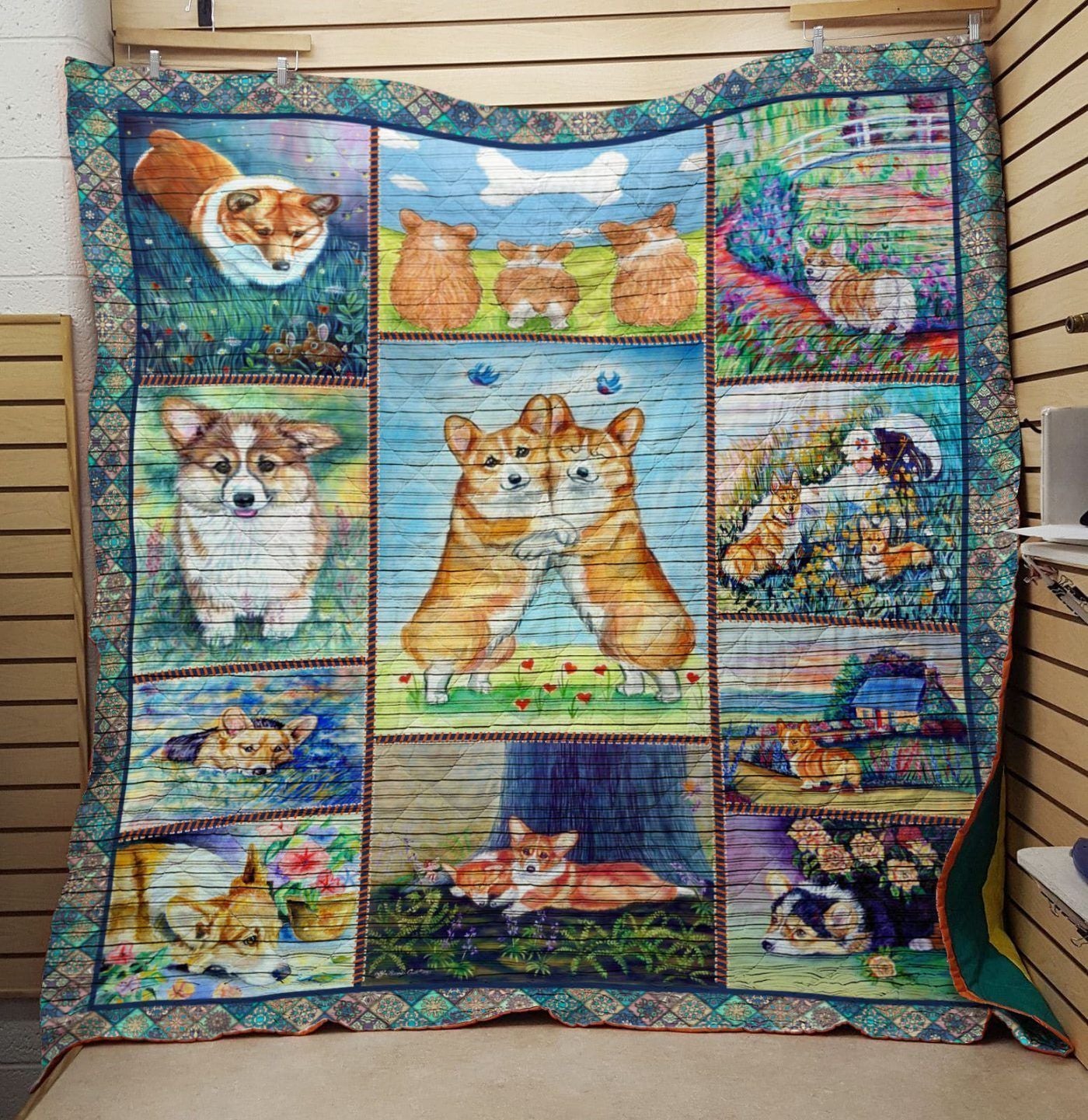 Corgi My Boss LF37 3D Customized Quilt