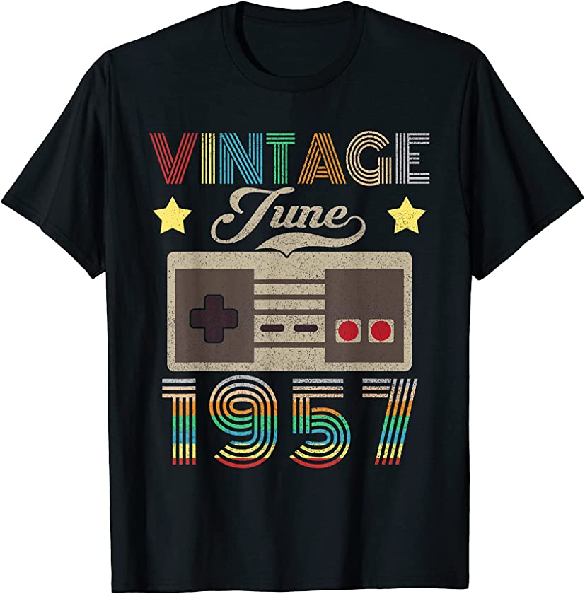 Vintage June 1957 64th Birthday Shirt 64 Year Old T-Shirt