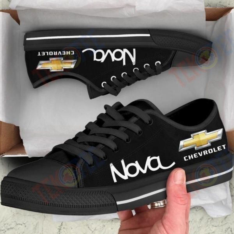 Mens Womens Chevrolet Chevy Nova Logo Converse Low Top Shoes Custom Print Footwear Convers Sneakers TMT380