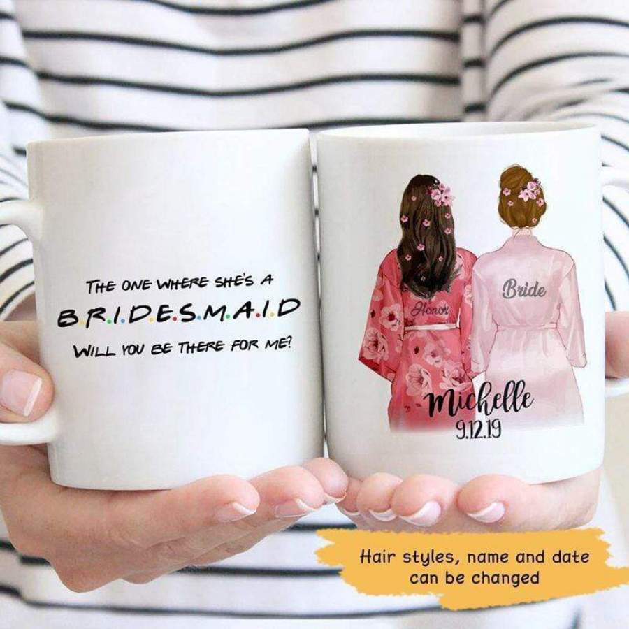 Bridesmaid FR Personalized Mug