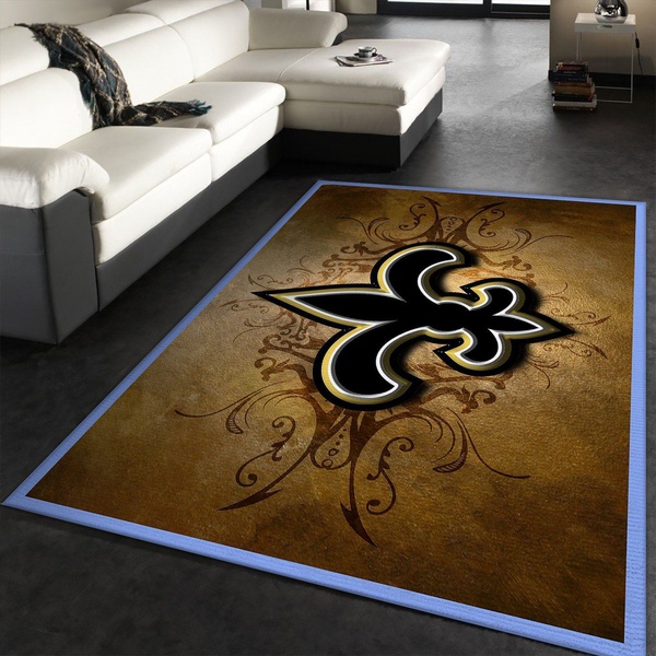 New Orleans Saints Rug All Over Print Logo Custom Area Rug Carpet Full Sizes Rug 1074