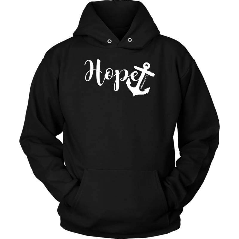 Hope Hebrews 6:19 bible verse hoodie | christian apparel