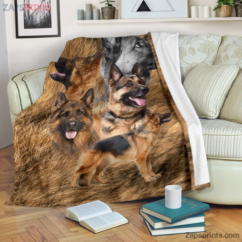 Dog Hair Background German Shepherd Blanket – Cool Gift Ideas