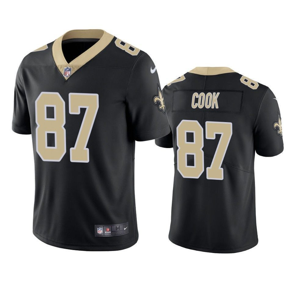 New Orleans Saints 87 Jared Cook Black Vapor Untouchable Limited Mens 3D Jersey