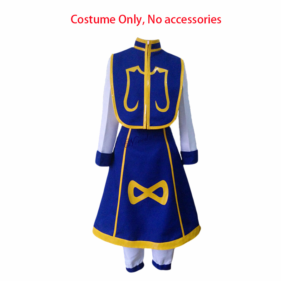 Anime Hunter x Hunter Kurapika Cosplay Costume Earrings Chains Shirt Gold Wig Halloween Party Suit Full Outfit For Women Men alx