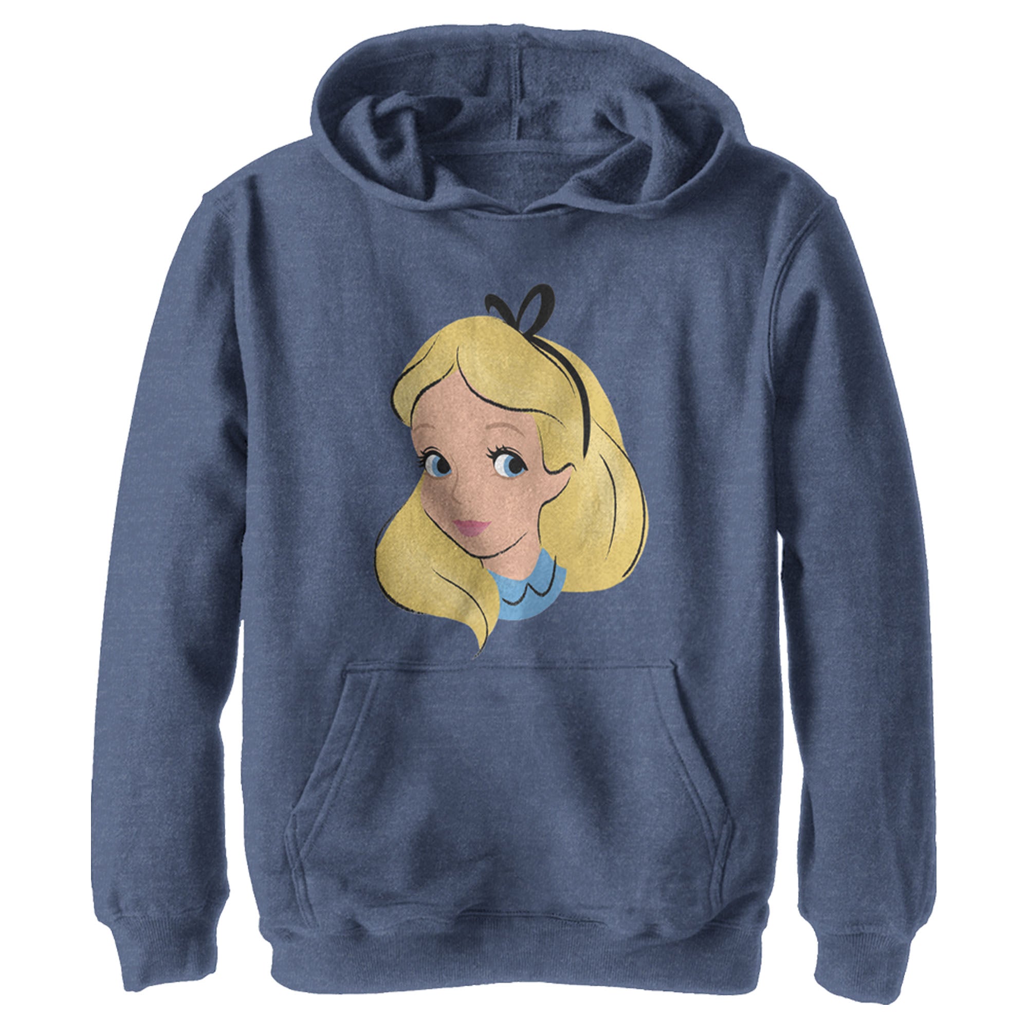 Boy’S Alice In Wonderland Cartoon Alice Portrait Pull Over Hoodie