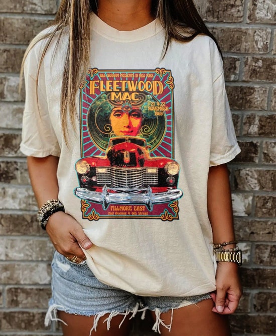 Vintage Fleetwood Mac T-shirt | Sweatshirt | Hoodie, Stevie Nicks Tee, Flower Sweatshirt, Fleetwood Mac Merch, Rumour Merch.