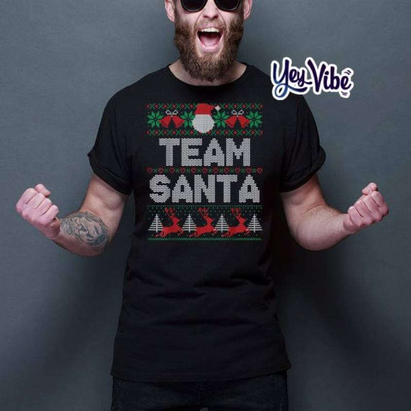 Team Santa Family matching ugly Christmas shirt