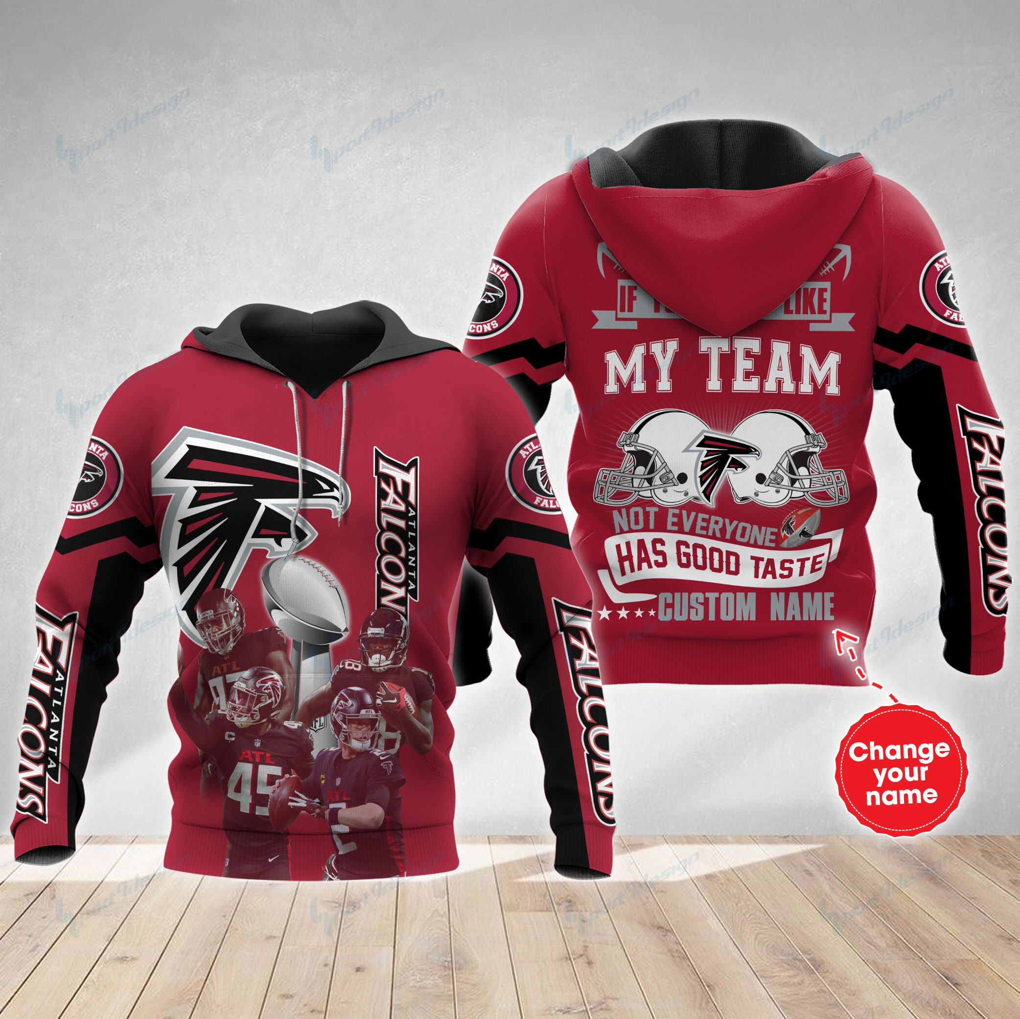 Atlanta Falcons Personalized All Over Printed 629