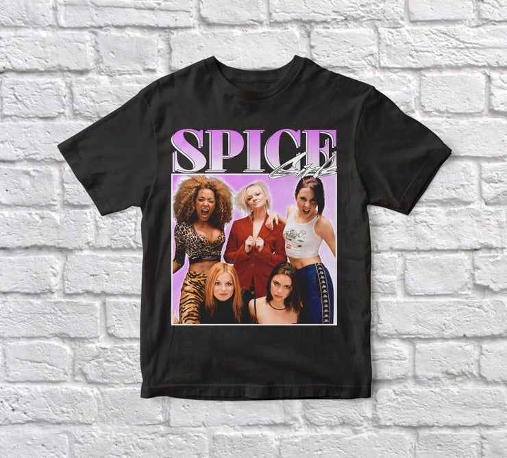 Spice Girls 90 S Vintage Black Shirt