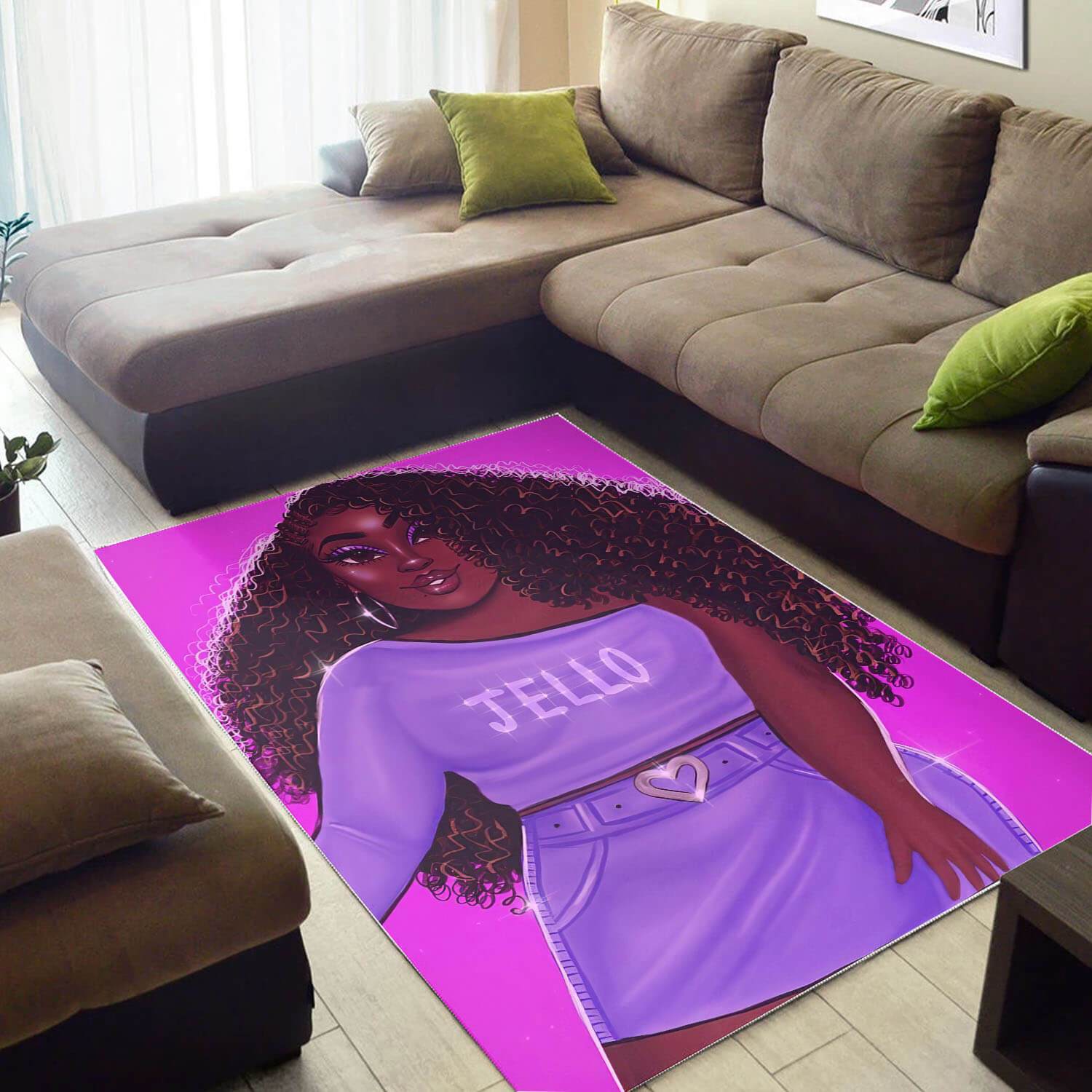 African American Area Rugs Beautiful Melanin Girl African Print Floor Rug African Themed Living Room BPS23993