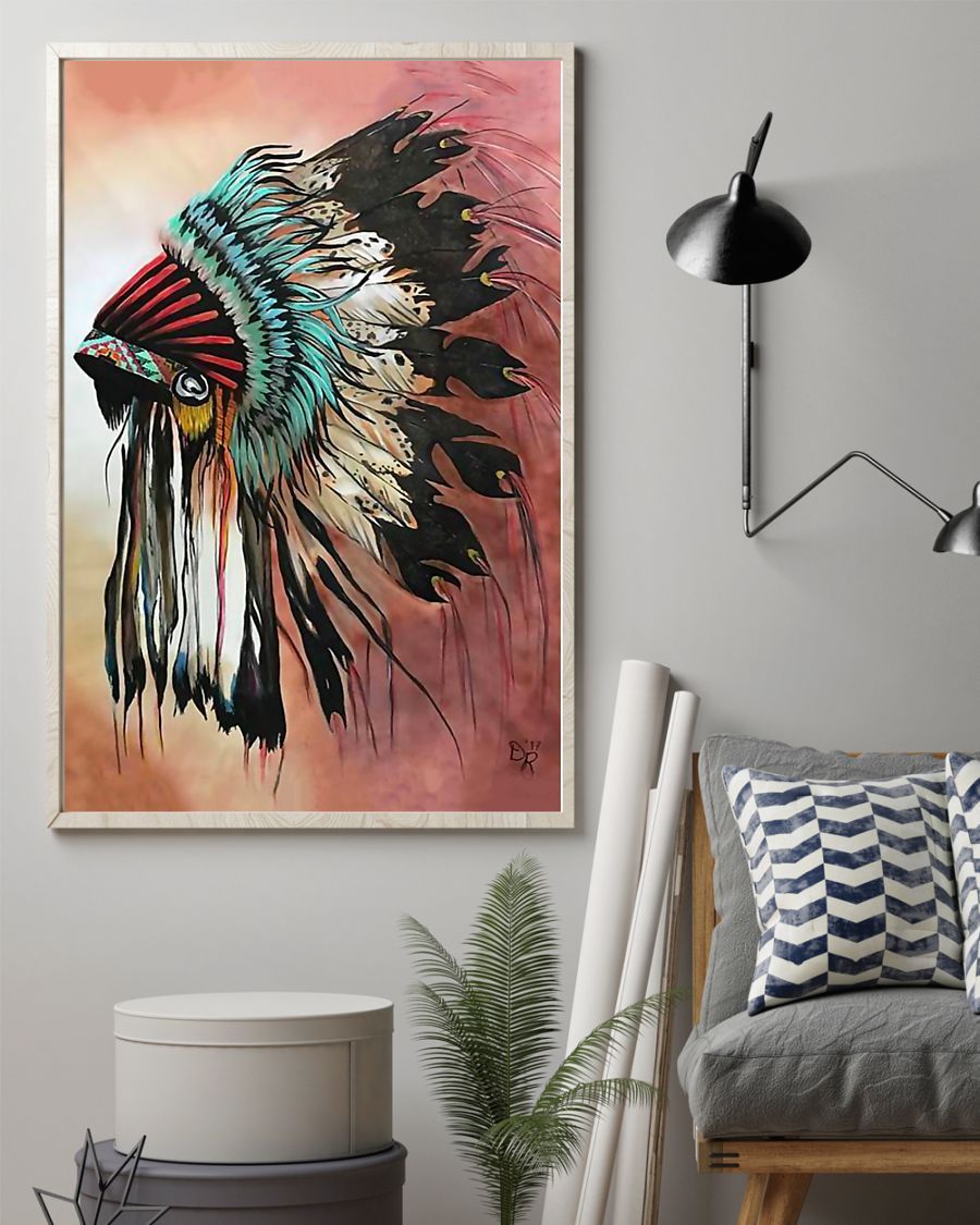 Unique For Native American Lover Vertical Poster Canvas Art And Poster Ln