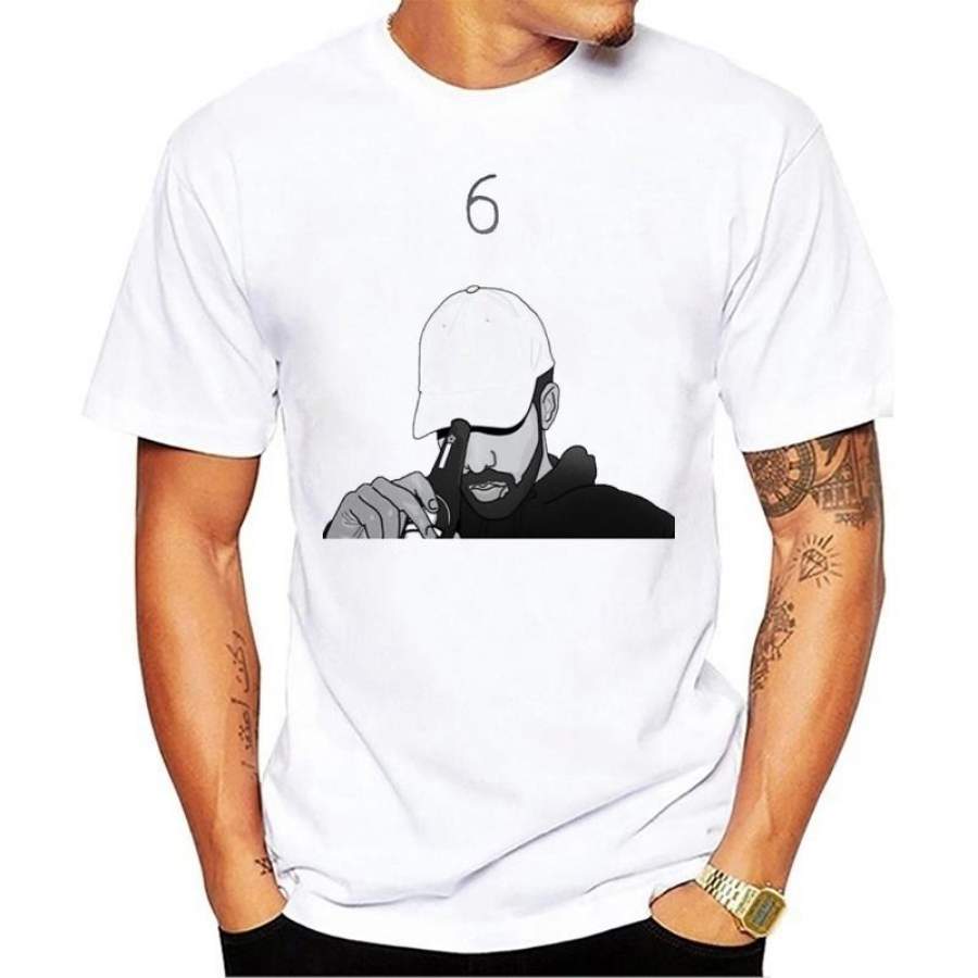 Men’S Hot Trend Rap T-Shirt Drake Shirt New Fashion Casual O-Neck Shirt S-3Xl