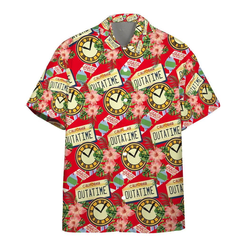 Gearhumans Back To The Future Floral Custom Hawaii Shirt Ha49749