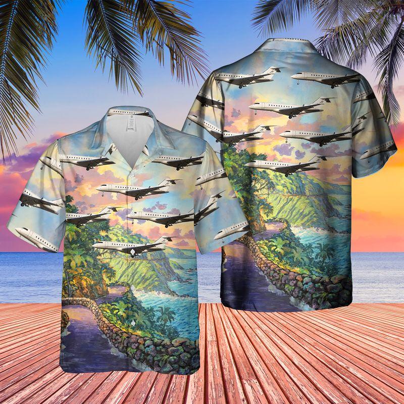 Us Bombardier Global 5000 Hawaii Shirt For Men Women Adult Ha70203