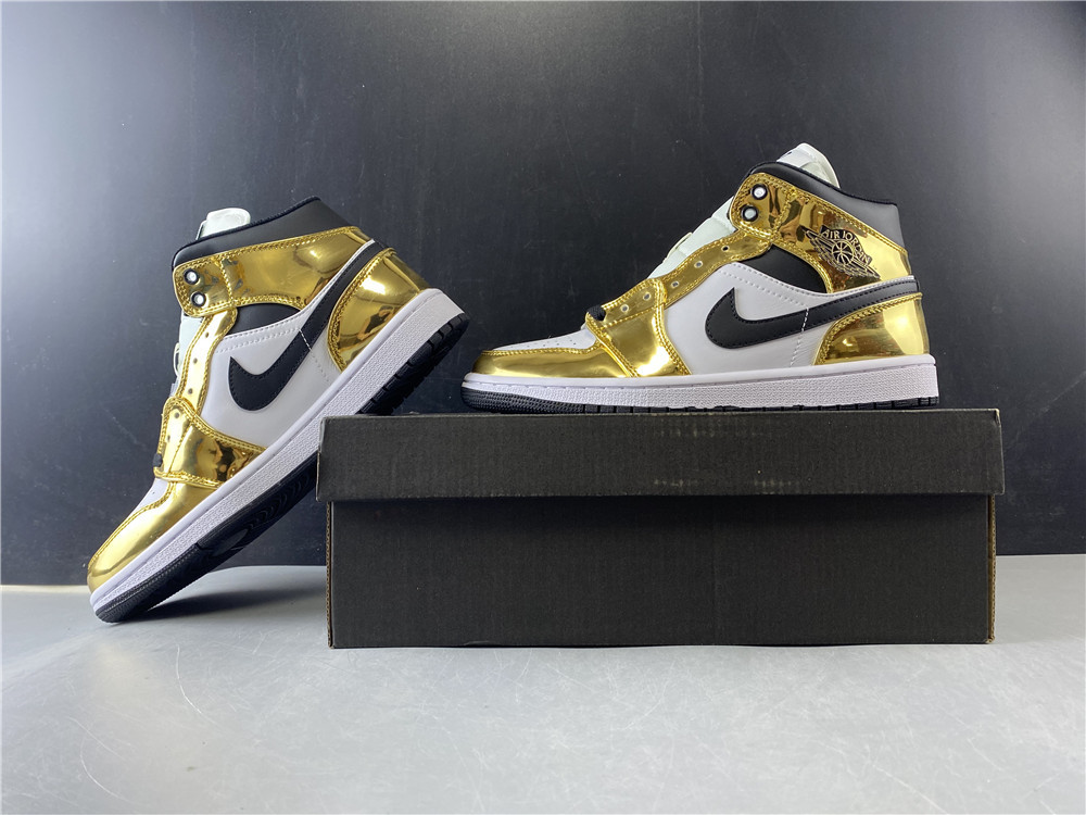 Nike JD 1 Mid SE Metallic Gold Shoes Sneakers SNK486816289