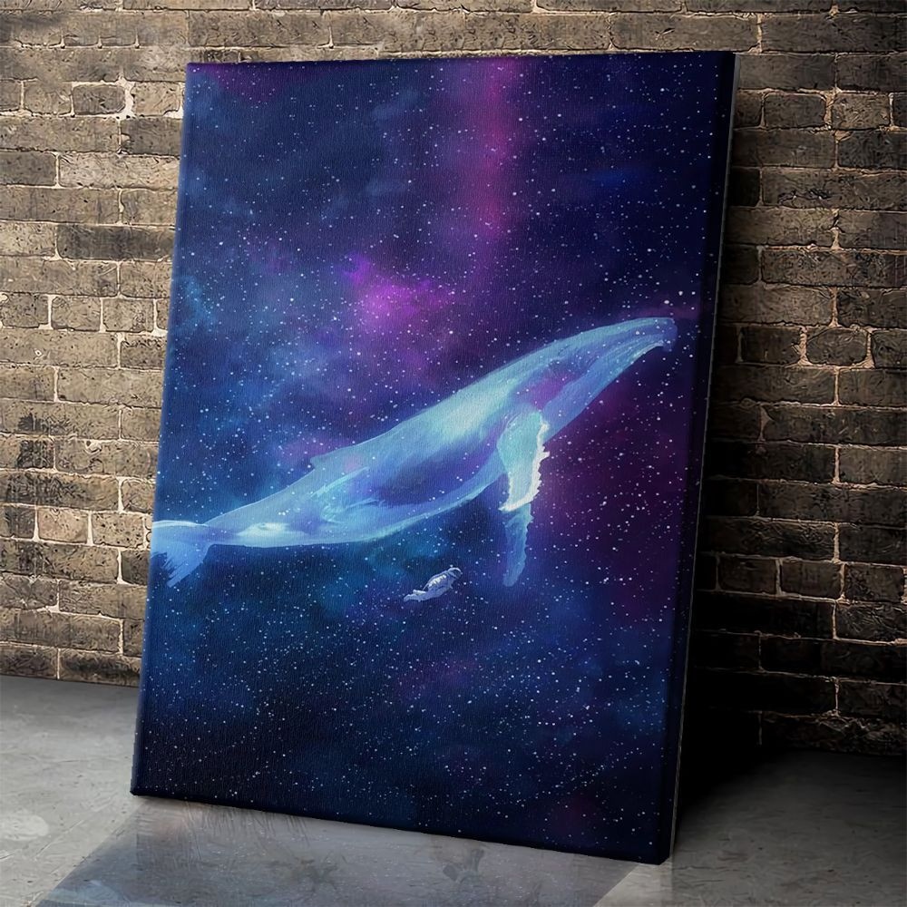 Whale Galaxy 2 Poster & Canvas