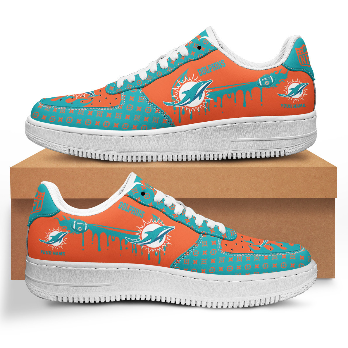 Miami Dolphins Af1 Shoes Bg60