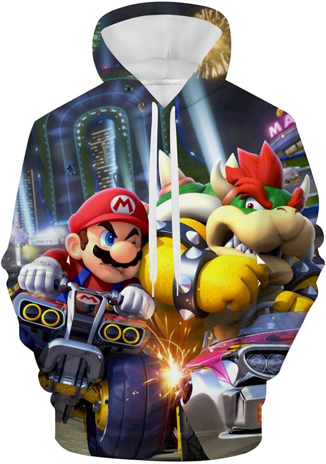Mario Hoodie – Mario and Luigi 3D Print Hooded Pullover Sweatshirt