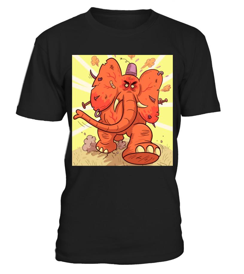 Raging Elephant T Shirts C-Arupl