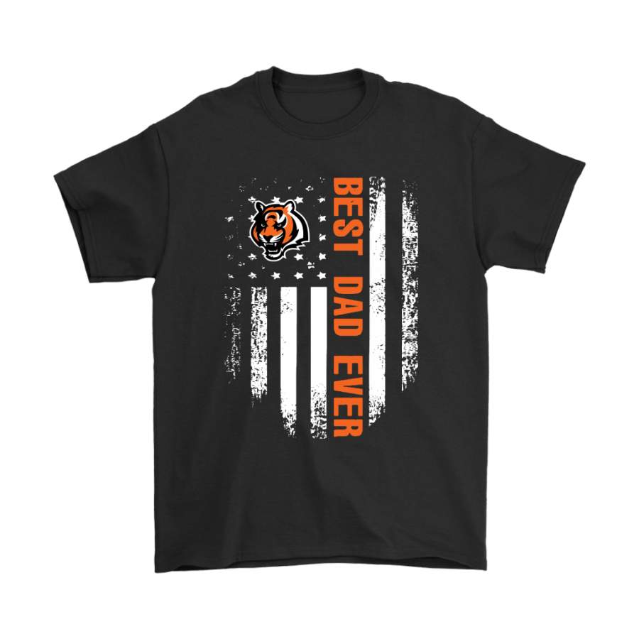 American Flag Best Dad Ever The Cincinnati Bengals Father Shirts