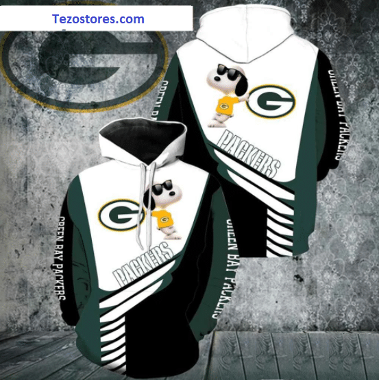 Green Bay Packers Snoopy 3D Hoodie