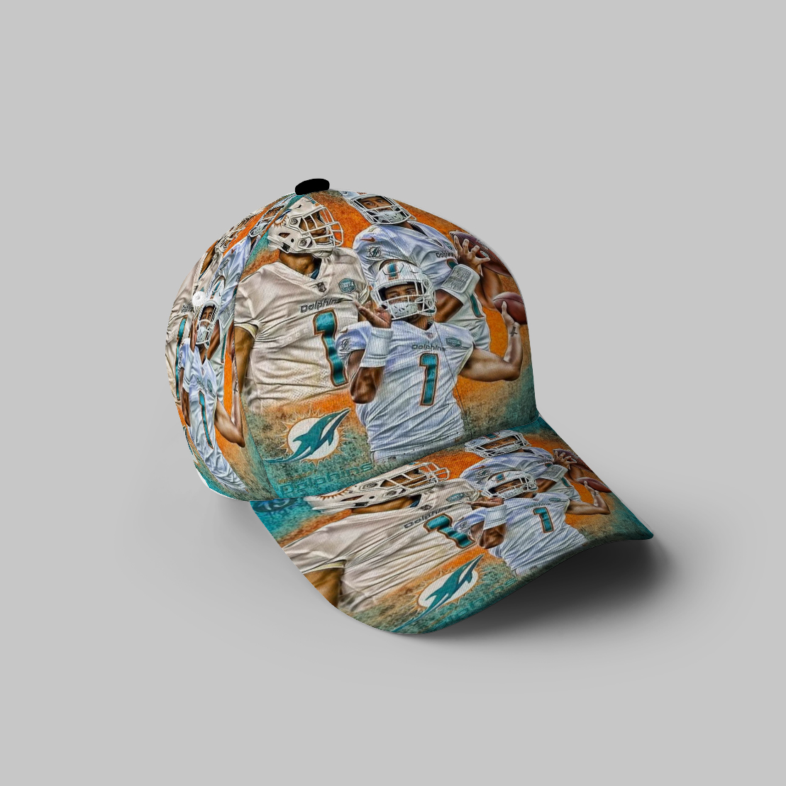 Miami Dolphins Tua Tagovailoa7 3D Printing Baseball Cap Classic Hat