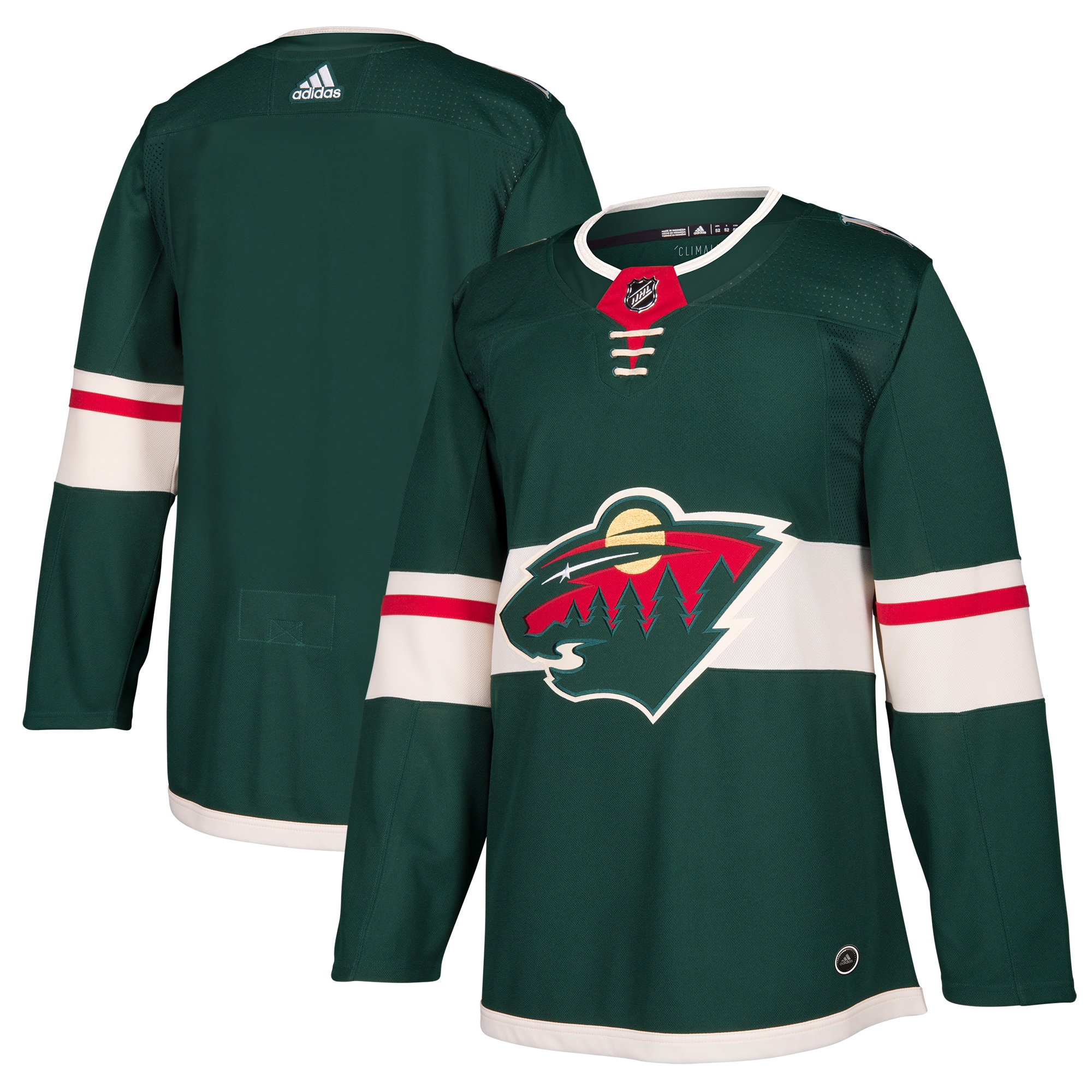 Minnesota Wild Home Authentic Blank Jersey – Green