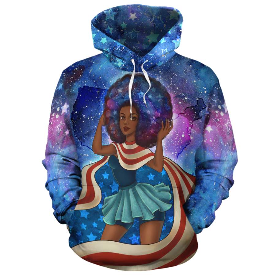 African American Girl All-over Hoodie