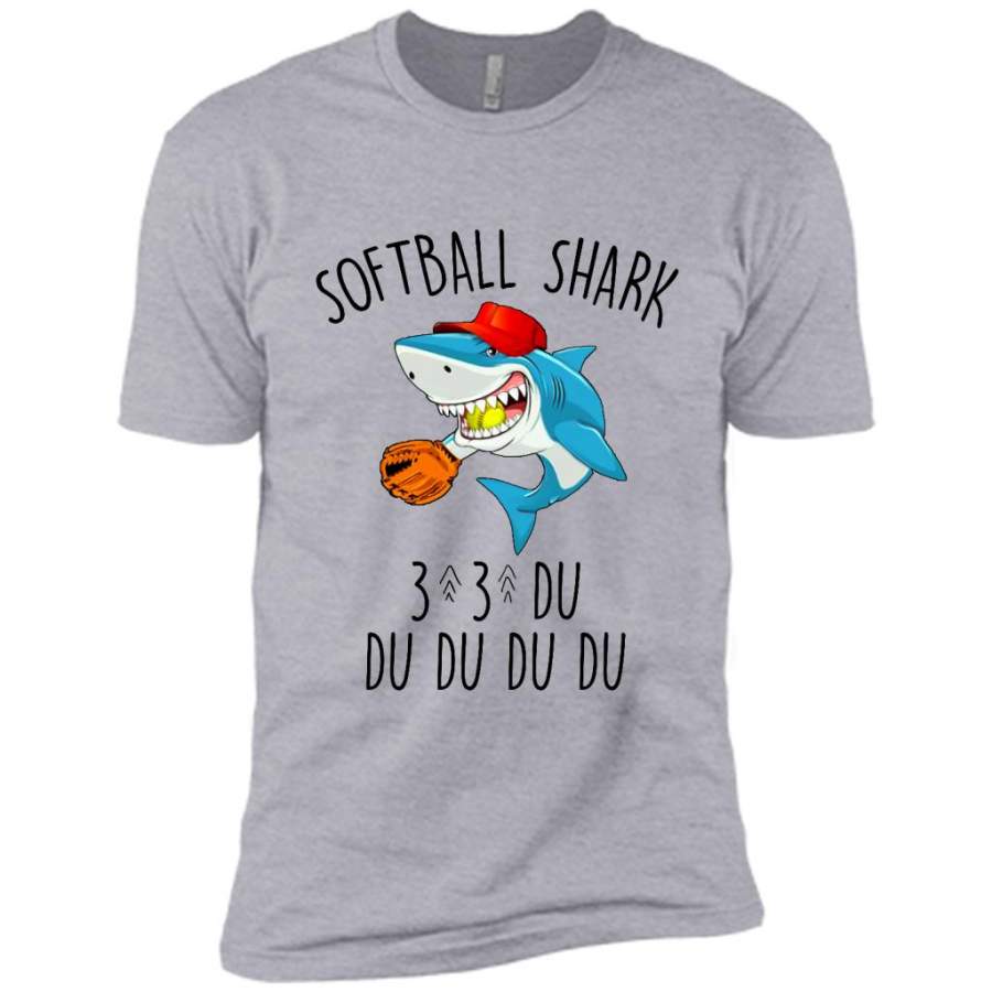 Softball Shark Du Du Du W – Canvas Unisex USA Shirt