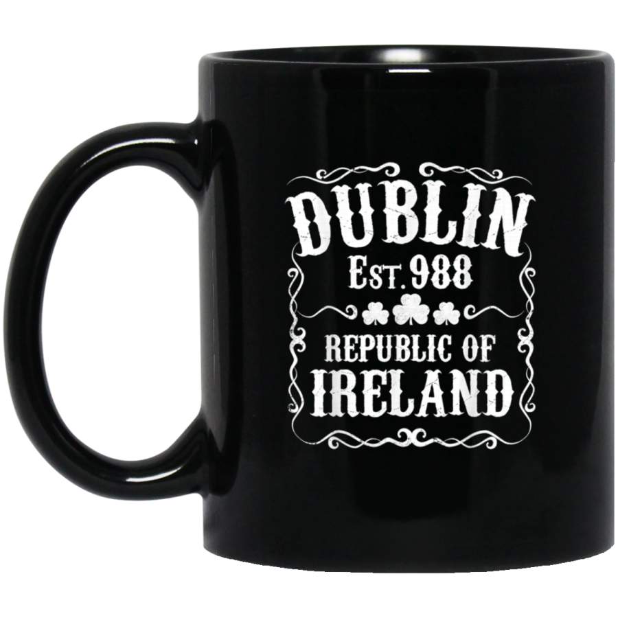 Dublin Ireland Vintage St Patricks Day Irish Pride Gift idea Mug