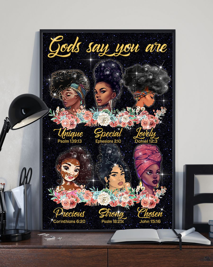 Black Girl Afro Women Black Queen Pride Poster God Says You Are Vintage Canvas And Poster, Canvas Prints, My Poster Wall, Canvas Wall Art, Wall Decor Visual Art – Mostsuit