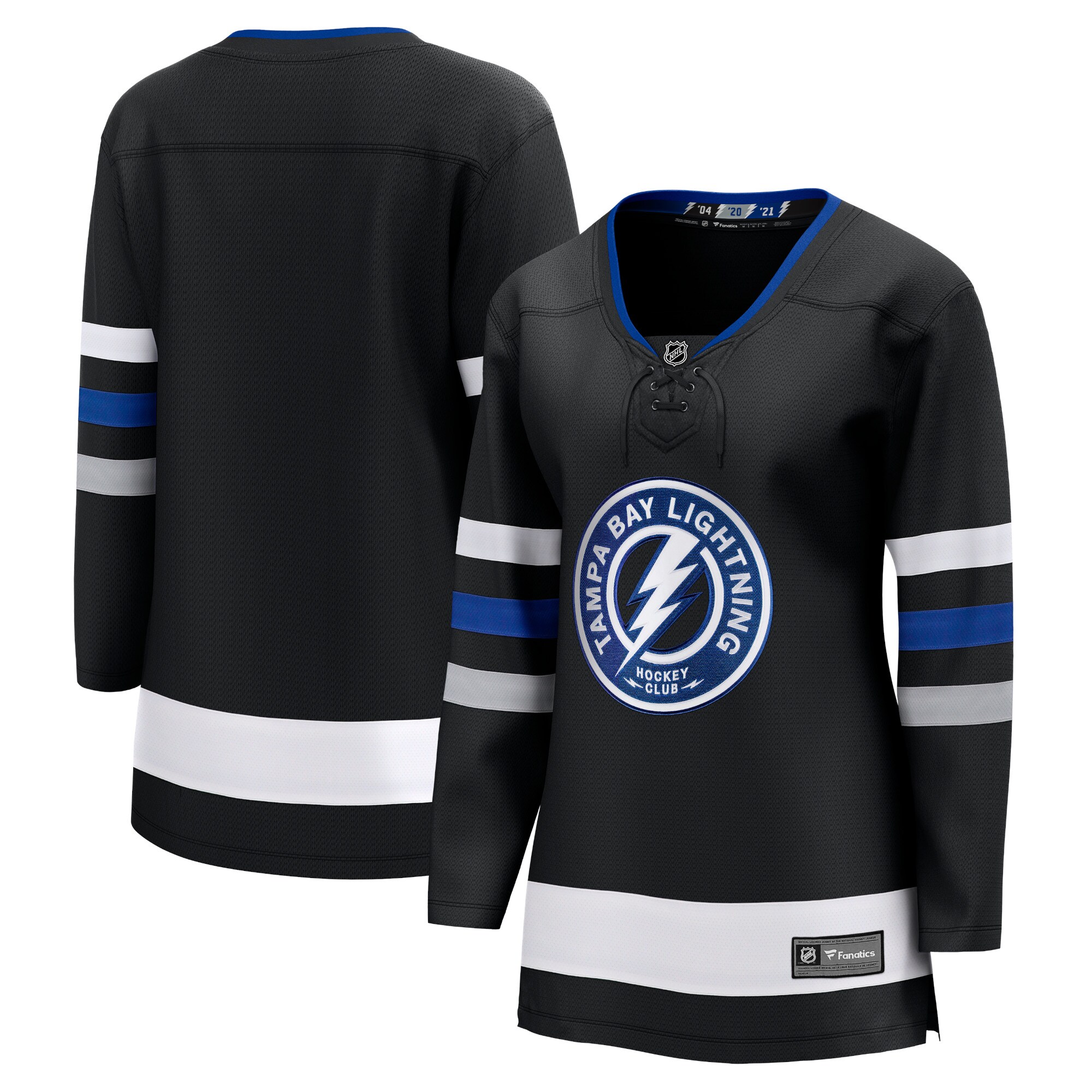 Tampa Bay Lightning Branded Women's Alternate Premier Breakaway Jersey – Black