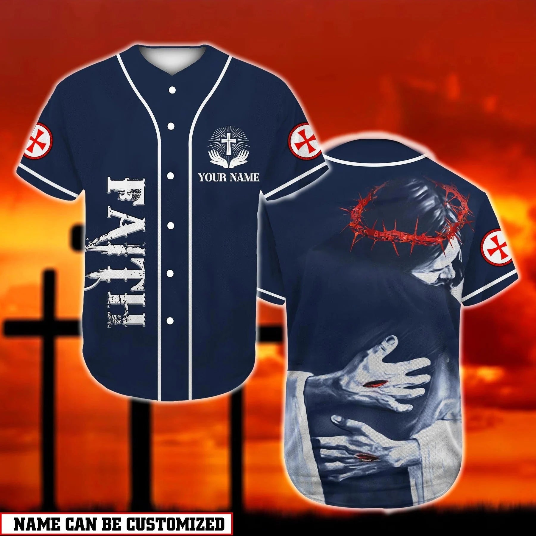 Christ Hugs Baseball Jersey – Faith Custom Printed Baseball Jersey Shirt For Men And Women