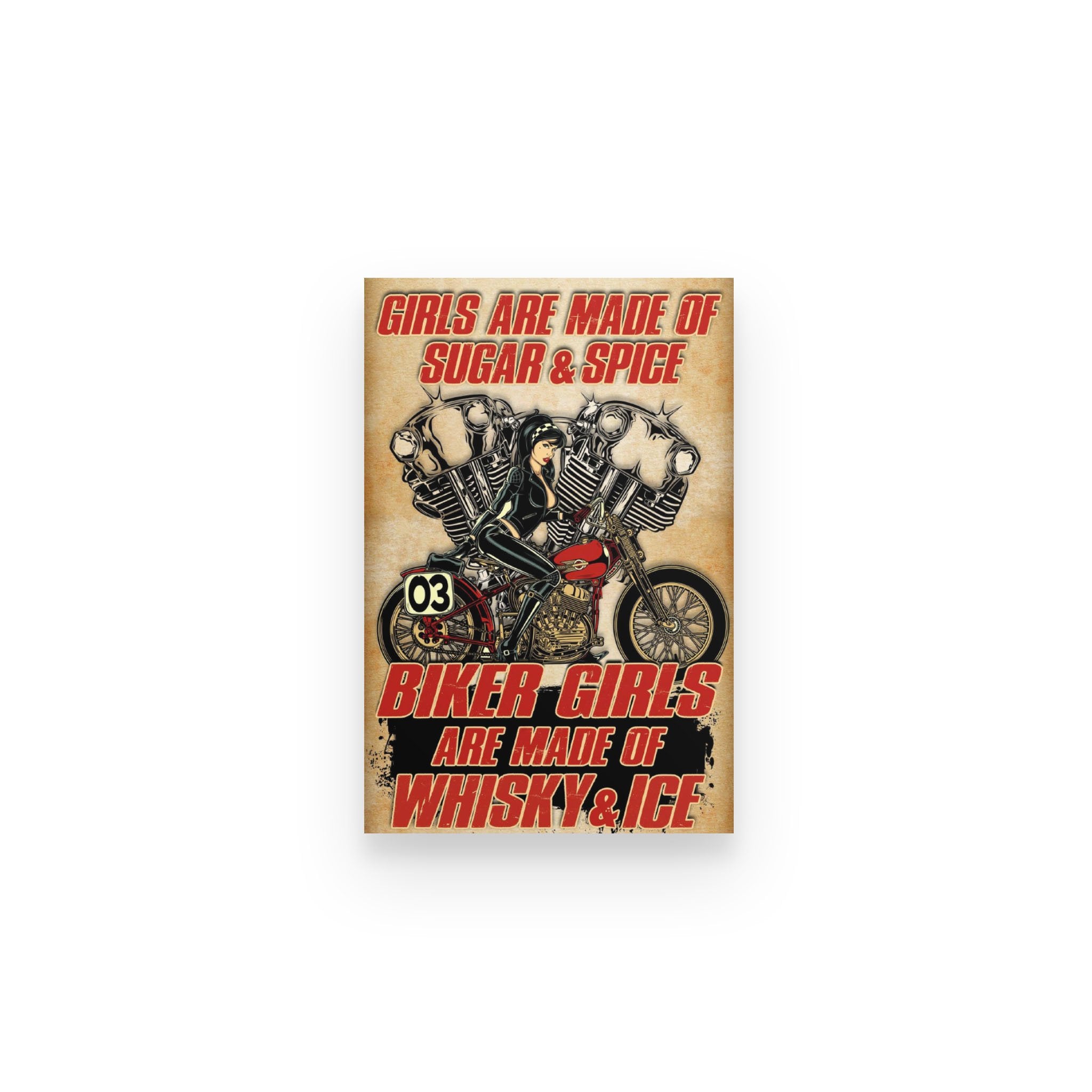 Biker Girls Made Of Whisky Ice – Poster